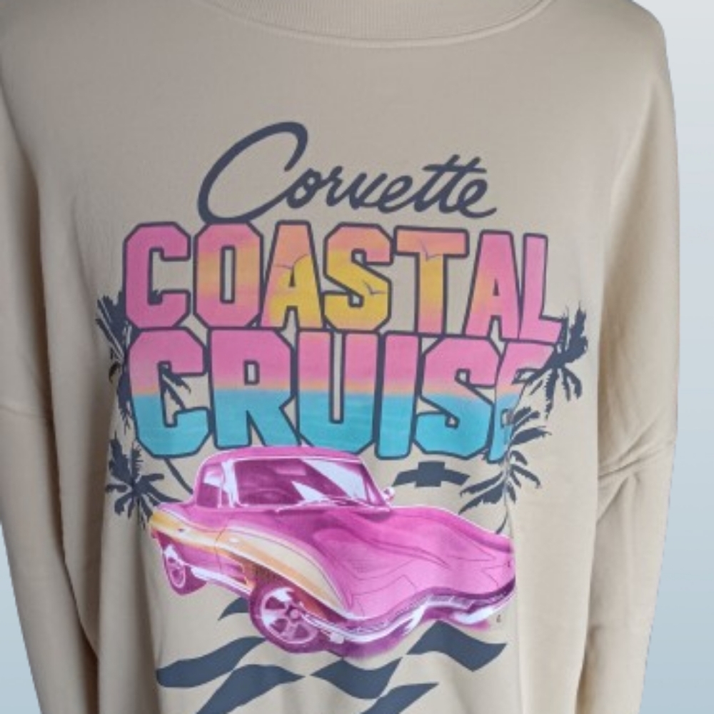 Corvette Coastal Cruise Sweatshirt - Cream